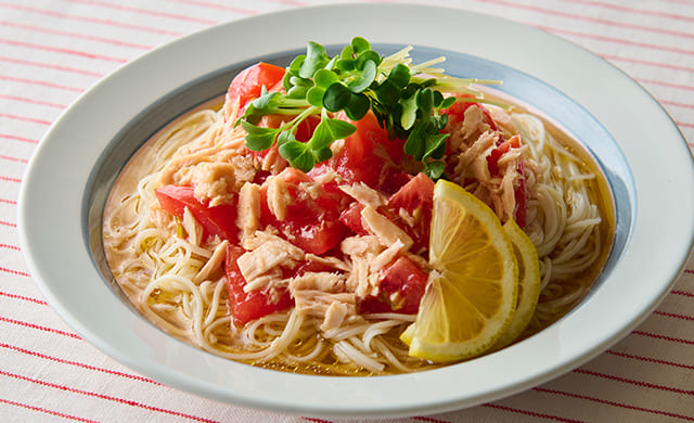 ツナトマトそうめんの写真