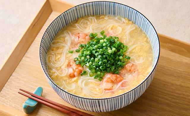 かき玉にゅうめんの写真