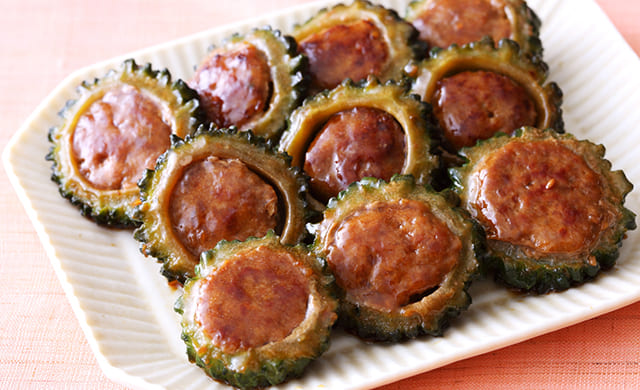 ゴーヤの肉詰めの写真