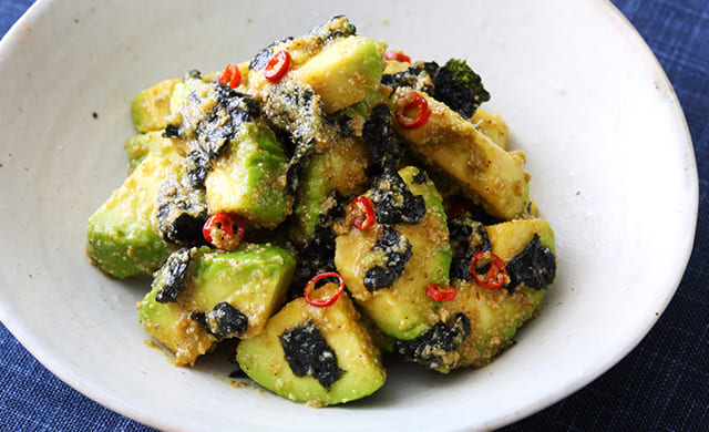 アボカドののり和えの写真