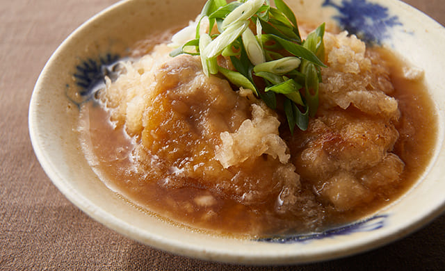 大根おろしがたっぷり乗った鶏肉のみぞれ煮