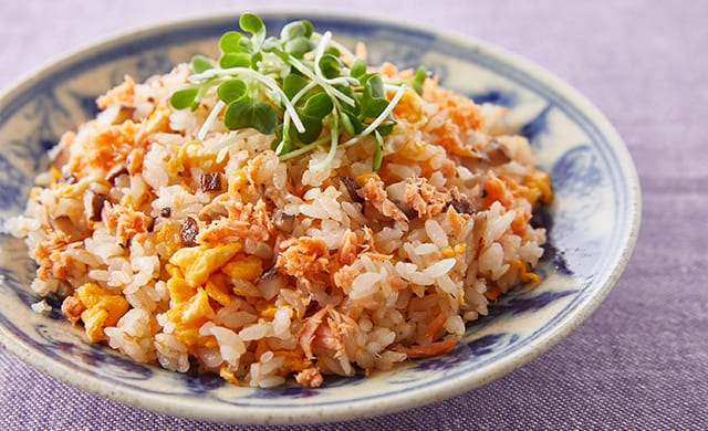 鮭チャーハンの写真