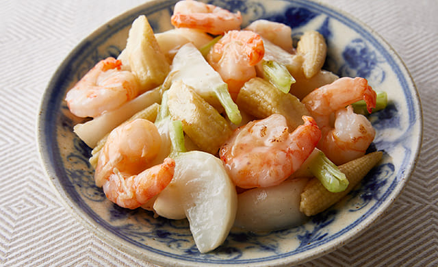 かぶとえびの塩炒めの写真