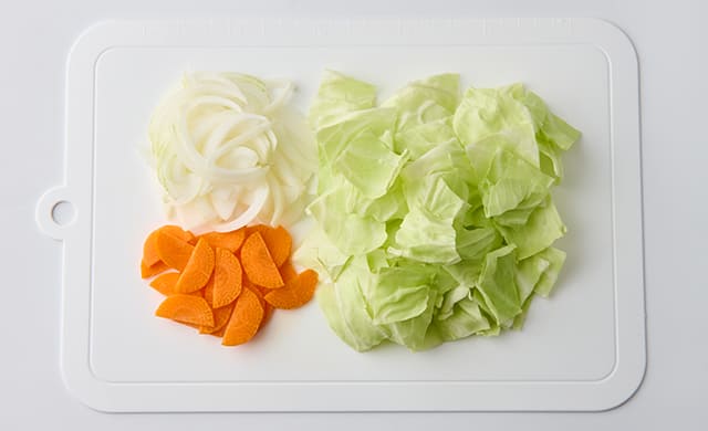 切った野菜の写真