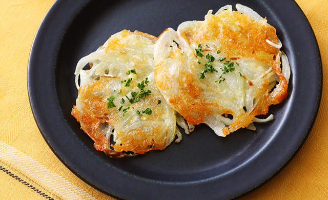 玉ねぎのチーズ焼きの写真