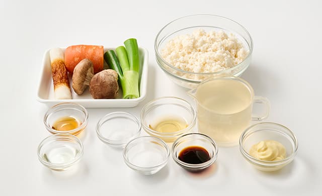 おからの炒り煮の材料の写真