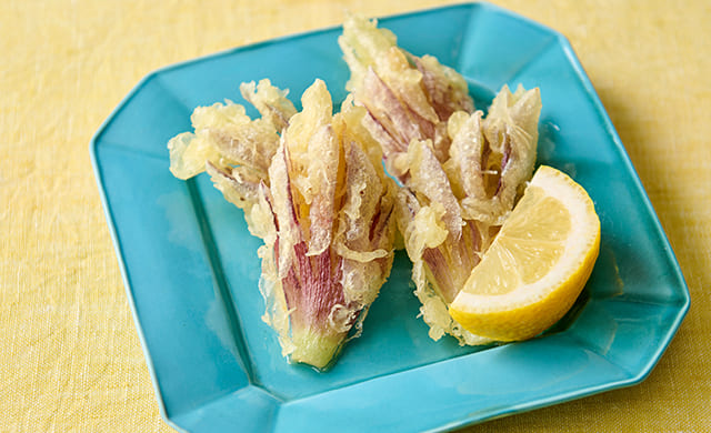 みょうがの天ぷらの写真