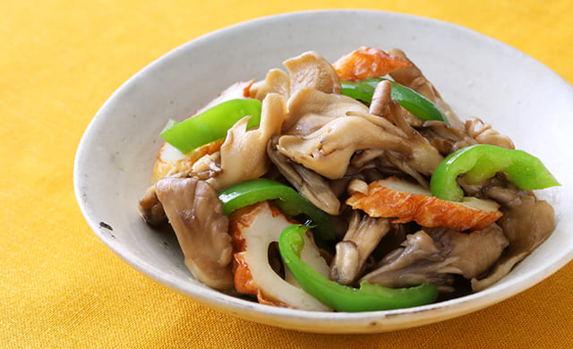 まいたけとピーマンのさっぱり和えの写真