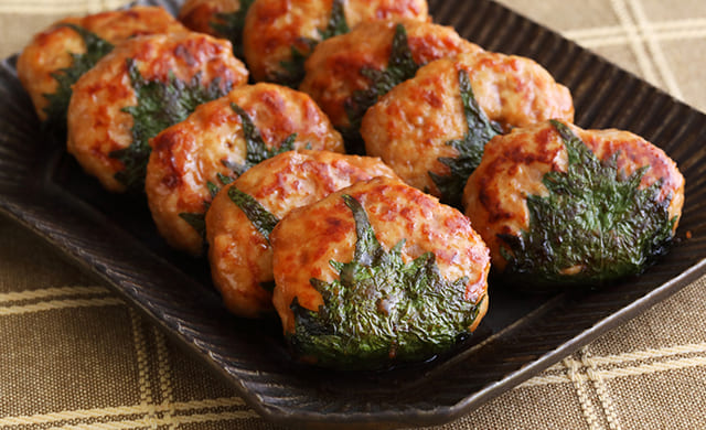 大葉の鶏つくねの写真