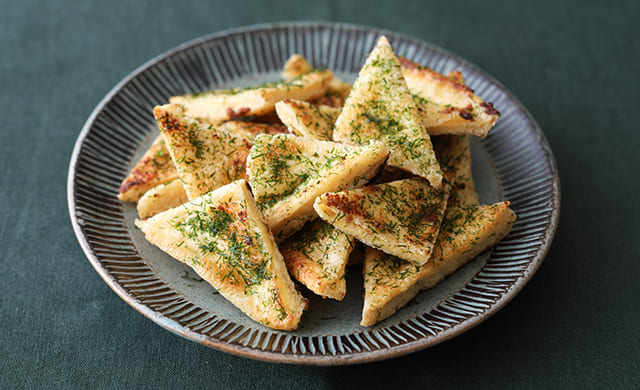 油揚げのカリカリ焼きの写真