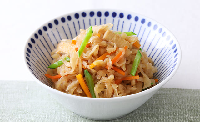 基本の切り干し大根の煮物の写真