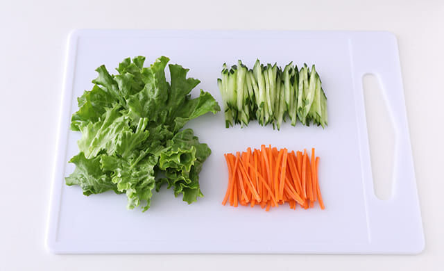 野菜を切った写真