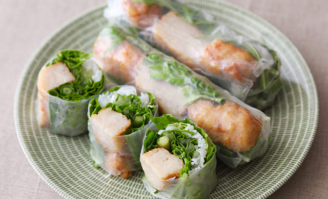 『むねから®』生春巻きの完成写真