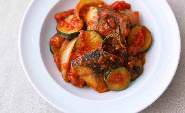 鯖のトマト煮の写真