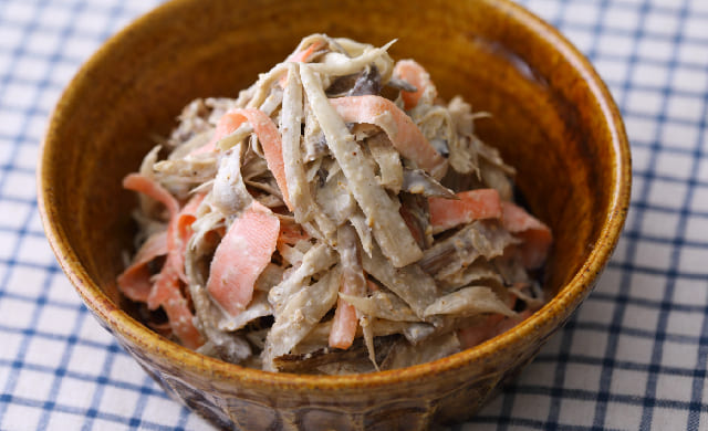 基本のごぼうサラダの写真