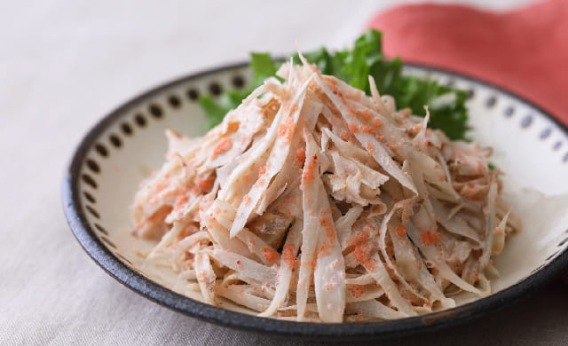 明太マヨのごぼうサラダの写真